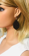 Load image into Gallery viewer, Maroon Embossed Elephant Leather Earrings - E19-1337