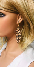 Load image into Gallery viewer, Banana Leopard Print Leather Earrings - E19-1366