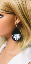 Load image into Gallery viewer, Dalmatian Themed Leather Earrings - E19-1403