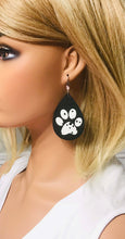 Load image into Gallery viewer, Dalmatian Themed Leather Earrings - E19-1407