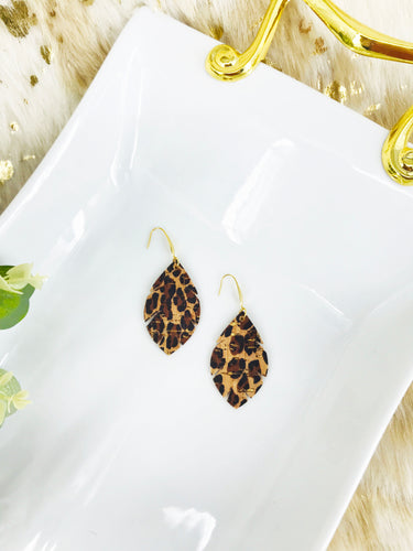 Baby Cheetah Genuine Cork Leather Earrings - E19-1425