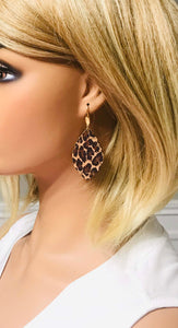 Baby Cheetah Genuine Cork Leather Earrings - E19-1425