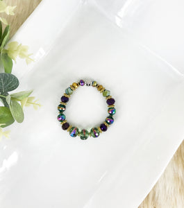 Glass Bead Stretchy Bracelet - B1439