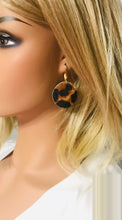 Load image into Gallery viewer, Hair on Leather Earrings - E19-1445