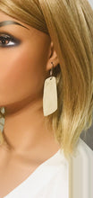 Load image into Gallery viewer, Beige Metallic Camo Leather Earrings - E19-1454