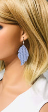 Load image into Gallery viewer, Lavender Braided Fishtail Leather Earrings - E19-1457