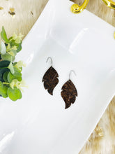 Load image into Gallery viewer, Burlwood Crocodile Belly Leather Earrings - E19-1465