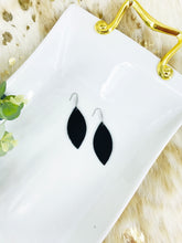 Load image into Gallery viewer, Genuine Black Hair On Leather Earrings - E19-1467