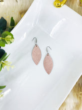 Load image into Gallery viewer, Rose Gold Weave Pattern Leather Earrings - E19-1469