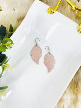 Load image into Gallery viewer, Rose Gold Weave Embossed Leather Earrings - E19-1473