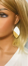 Load image into Gallery viewer, White Genuine Leather Earrings- E19-148