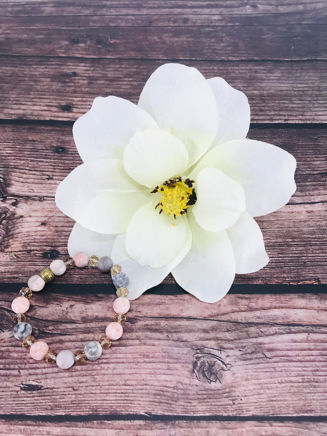 Agate Gemstone Stretchy Bracelet - B1508