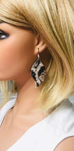 Load image into Gallery viewer, Hair On Snow White Leopard Leather Earrings - E19-1511
