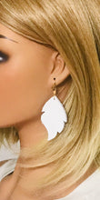 Load image into Gallery viewer, White Genuine Leather Earrings - E19-1535