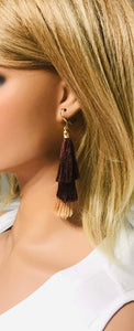 Brown Ombre Tassel Earrings - E19-153