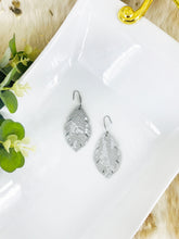 Load image into Gallery viewer, Sterling Gray Snake Leather Earrings - E19-1547