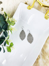 Load image into Gallery viewer, Taupe Dazzle Leather Earrings - E19-1548