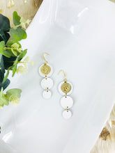 Load image into Gallery viewer, White Genuine Leather Earrings - E19-1597