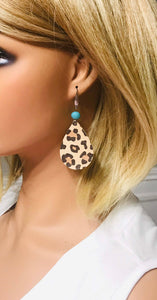Caramel Cheetah Leather Earrings - E19-1621