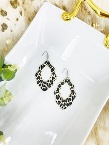 Cheetah Print Leather Earrings - E19-1629