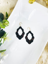 Load image into Gallery viewer, Elegant Rose Dust Sunset Metallic Leather Earrings - E19-1640