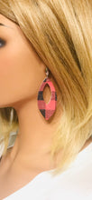 Load image into Gallery viewer, Mini Buffalo Plaid Leather Earrings - E19-1664