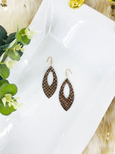 Load image into Gallery viewer, Rose Gold Genuine Leather Earrings - E19-1667