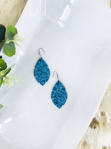 Iceberg Blue Chunky Glitter Earrings - E19-1689
