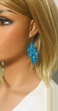 Load image into Gallery viewer, Iceberg Blue Chunky Glitter Earrings - E19-1695