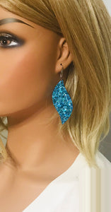 Iceberg Blue Chunky Glitter Earrings - E19-1695