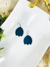 Load image into Gallery viewer, Air Force Blue Leather Earrings - E19-1704