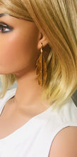 Load image into Gallery viewer, Rustic Pecan Genuine Leather Earrings - E19-1759