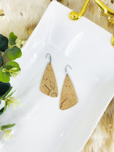 Load image into Gallery viewer, Elegant Rose Gold Metallic Leather Earrings - E19-1761