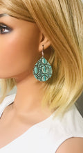 Load image into Gallery viewer, Turquoise Genuine Leather Earrings - E19-1764