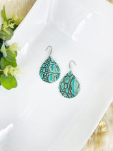 Load image into Gallery viewer, Turquoise Genuine Leather Earrings - E19-1764
