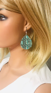 Turquoise Genuine Leather Earrings - E19-1764