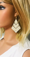 Load image into Gallery viewer, Metallic Gold Genuine Leather Earrings - E19-1768