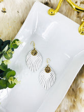 Load image into Gallery viewer, White Genuine Leather Earrings - E19-1771