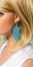 Load image into Gallery viewer, Minty Turquoise Leather Earrings - E19-1776
