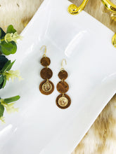 Load image into Gallery viewer, Rustic Pecan Genuine Leather Earrings - E19-1777