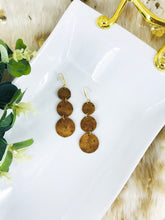 Load image into Gallery viewer, Rustic Pecan Leather Earrings - E19-1786