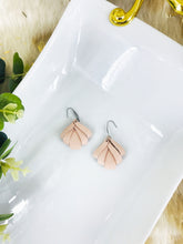 Load image into Gallery viewer, Flesh Pink Genuine Leather Earrings - E19-1822