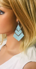 Load image into Gallery viewer, Basket Weave Embossed Leather Earrings - E19-1826