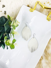 Load image into Gallery viewer, Ivory Genuine Leather Earrings - E19-182
