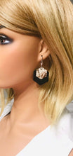 Load image into Gallery viewer, Charcoal Genuine Leather Earrings - E19-184