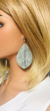 Load image into Gallery viewer, Distressed Leather Earrings - E19-1855