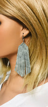 Load image into Gallery viewer, Distressed Leather Fringe Earrings - E19-1860