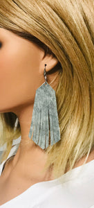 Distressed Leather Fringe Earrings - E19-1860