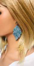Load image into Gallery viewer, Turquoise Genuine Leather Earrings - E19-1876