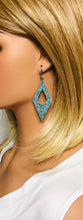 Load image into Gallery viewer, Turquoise Genuine Leather Earrings - E19-1878
